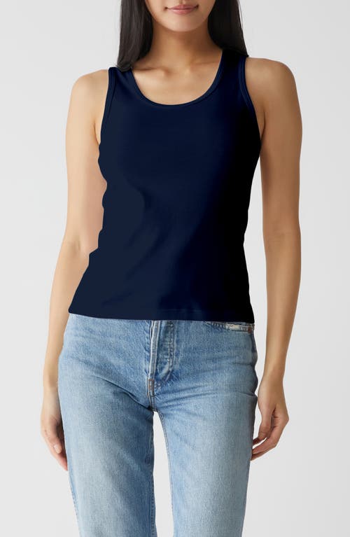 Michael Stars Juno Scoop Neck Tank in Nocturnal at Nordstrom