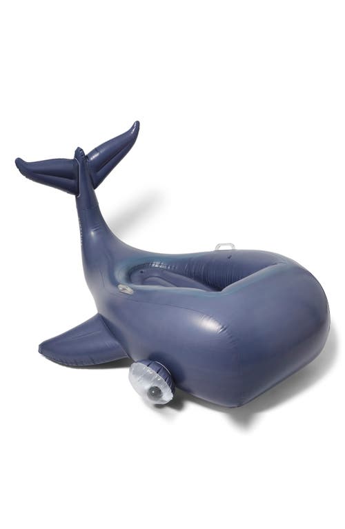 Sunnylife Luxe Moby Dick Inflatable Pool Floatie in Navy at Nordstrom