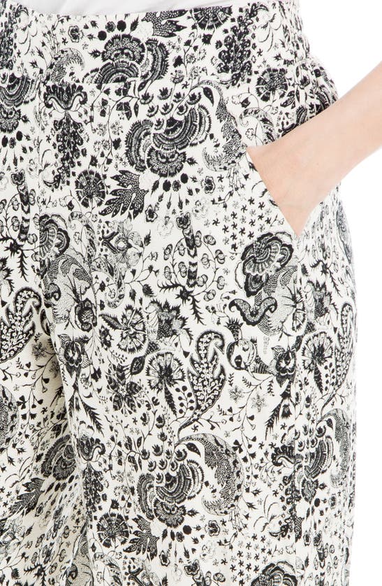 Max Studio Wide Leg Pull-on Crop Pants In Cmbksetf