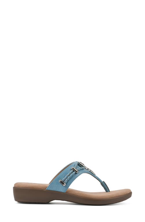 Cliffs By White Mountain Bailee Sandal In Turquoise/woven