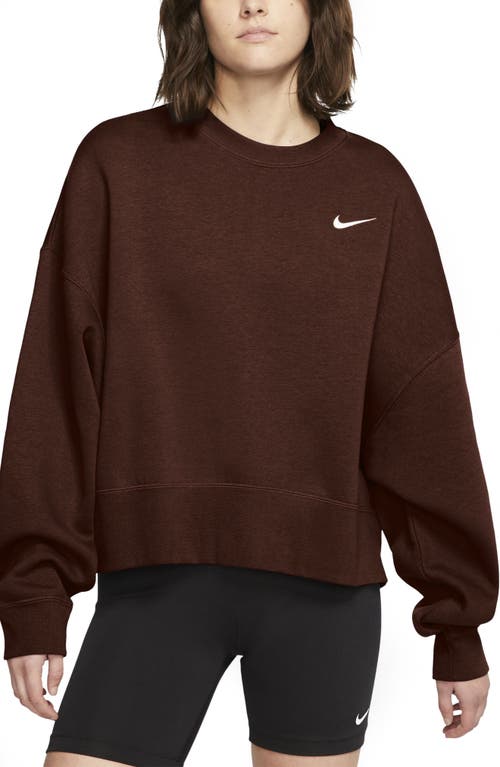 Nike Sportswear Crewneck Sweatshirt In Dark Pony/white