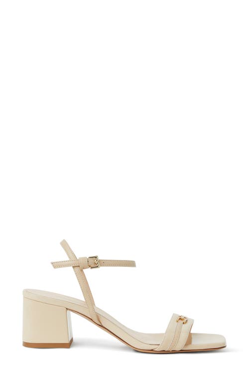 Bruno Magli Phoebe Ankle Strap Sandal In Beige Patent