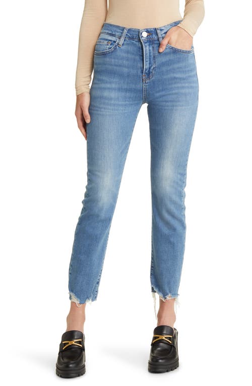 FRAME Le High Ankle Straight Leg Jeans Wavey Modern Chew at Nordstrom,