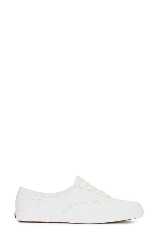 Shop Keds ® Champion Lace-up Sneaker In Off White Leather