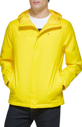 TOMMY HILFIGER TOMMY HILFIGER HOODED RAIN SLICKER JACKET 