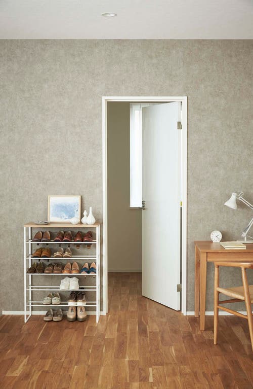Yamazaki 6-tier Wood Top Shoe Rack In White