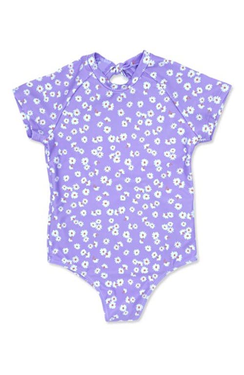 Feather 4 Arrow Kids' Lanikai Short Sleeve One-Piece Swimsuit in Lavender