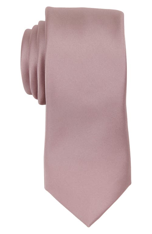 Brooklyn Brigade Solid Satin Tie In Rose Quartz