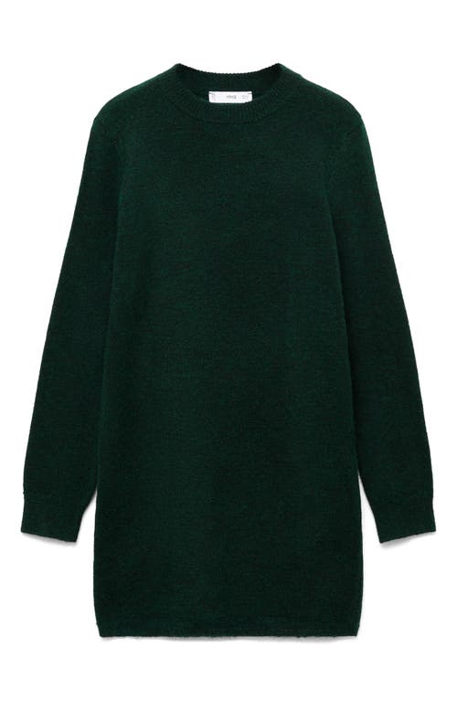 MANGO MANGO LONG SLEEVE MINI SWEATER DRESS