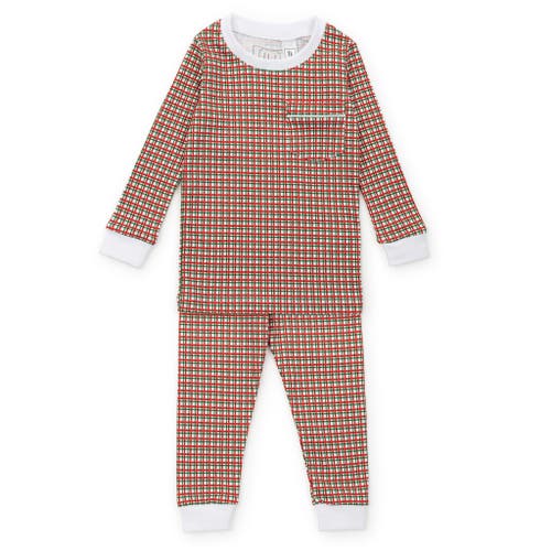 Shop Lila And Hayes Bradford Boys' Pajama Pant Set In Holiday Plaid