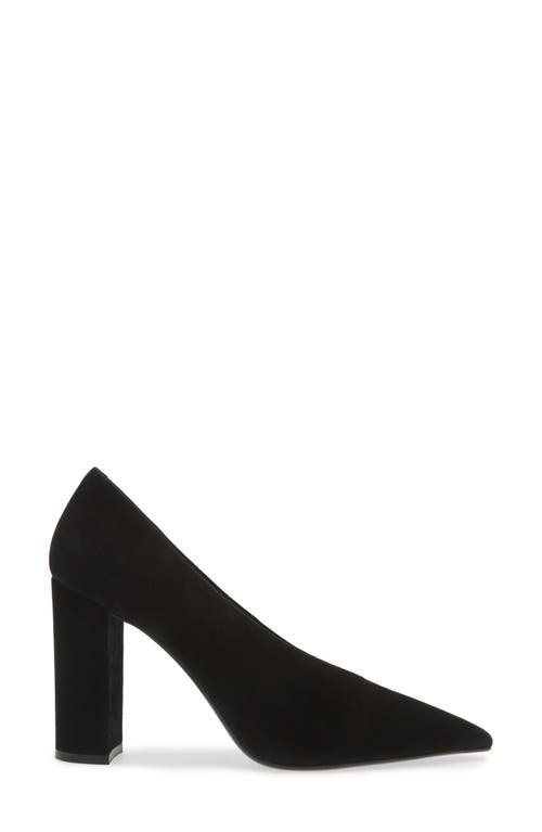 Shop Jeffrey Campbell Potent Pointed Toe Pump In Black Suede