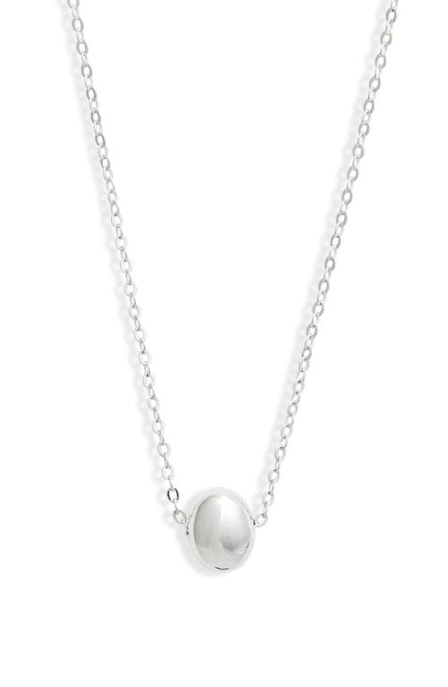 Shop Nordstrom Demi Fine Orb Pendant Necklace In Sterling Silver Plated