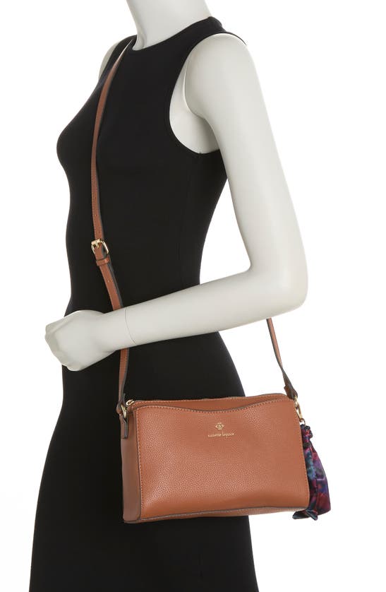 Nanette Lepore Lidia Crossbody With Scarf In Whiskey