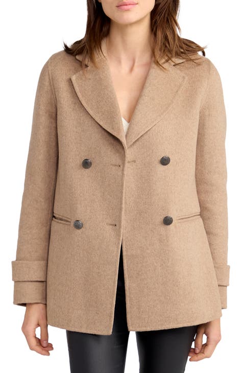 Forget You Military Wool Blend Peacoat