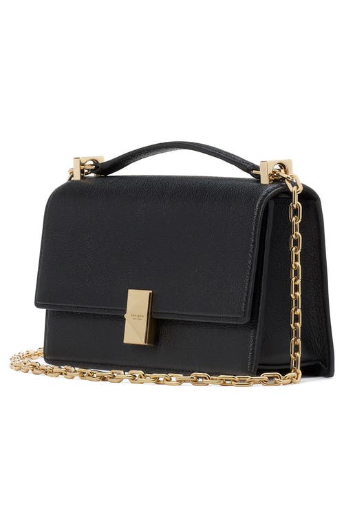 Shop Kate Spade New York Deco Pebble Leather Convertible Crossbody Bag In Black