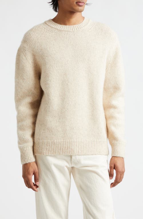 Sunspel Alpaca & Wool Blend Sweater Ecru at Nordstrom,