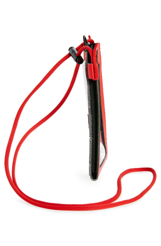 Shop Nike Premium Phone Crossbody Bag In White/ Red