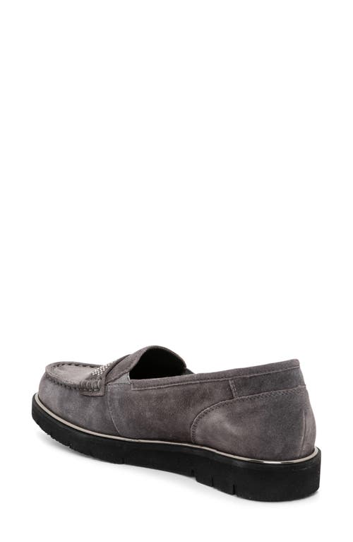 Shop Ara Daffodil Moc Toe Loafer In Grey