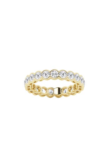 Shop Badgley Mischka Collection 14k Gold Round Lab Created Diamond Eternity Band Ring In Yellow Gold