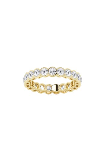 Badgley Mischka Collection 14k Gold Round Lab Created Diamond Eternity Band Ring In Yellow Gold