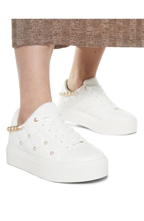 Shop Aldo Tavi Platform Sneaker In White