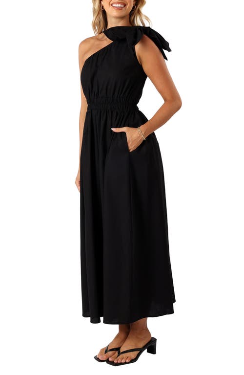 Petal And Pup Petal & Pup Kailey One-shoulder Dress In Black