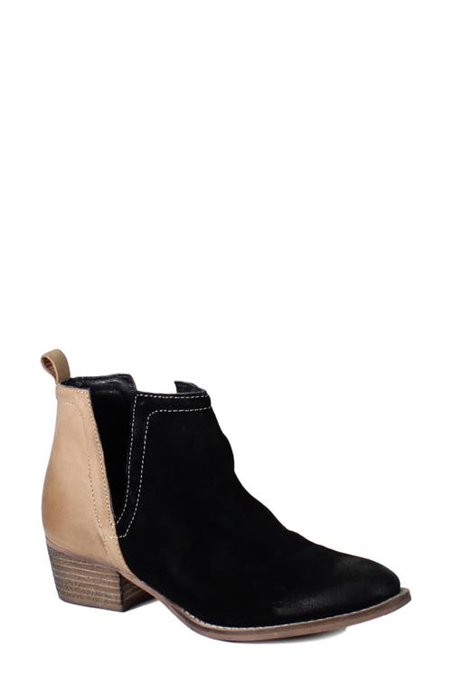 Stop By Bootie in Black/Cognac