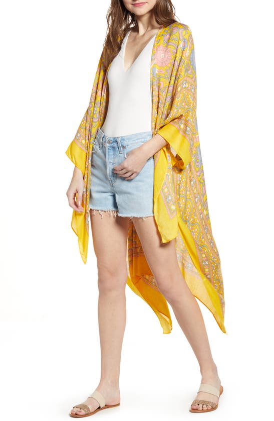 Free People Magic Dance Duster In Yellow