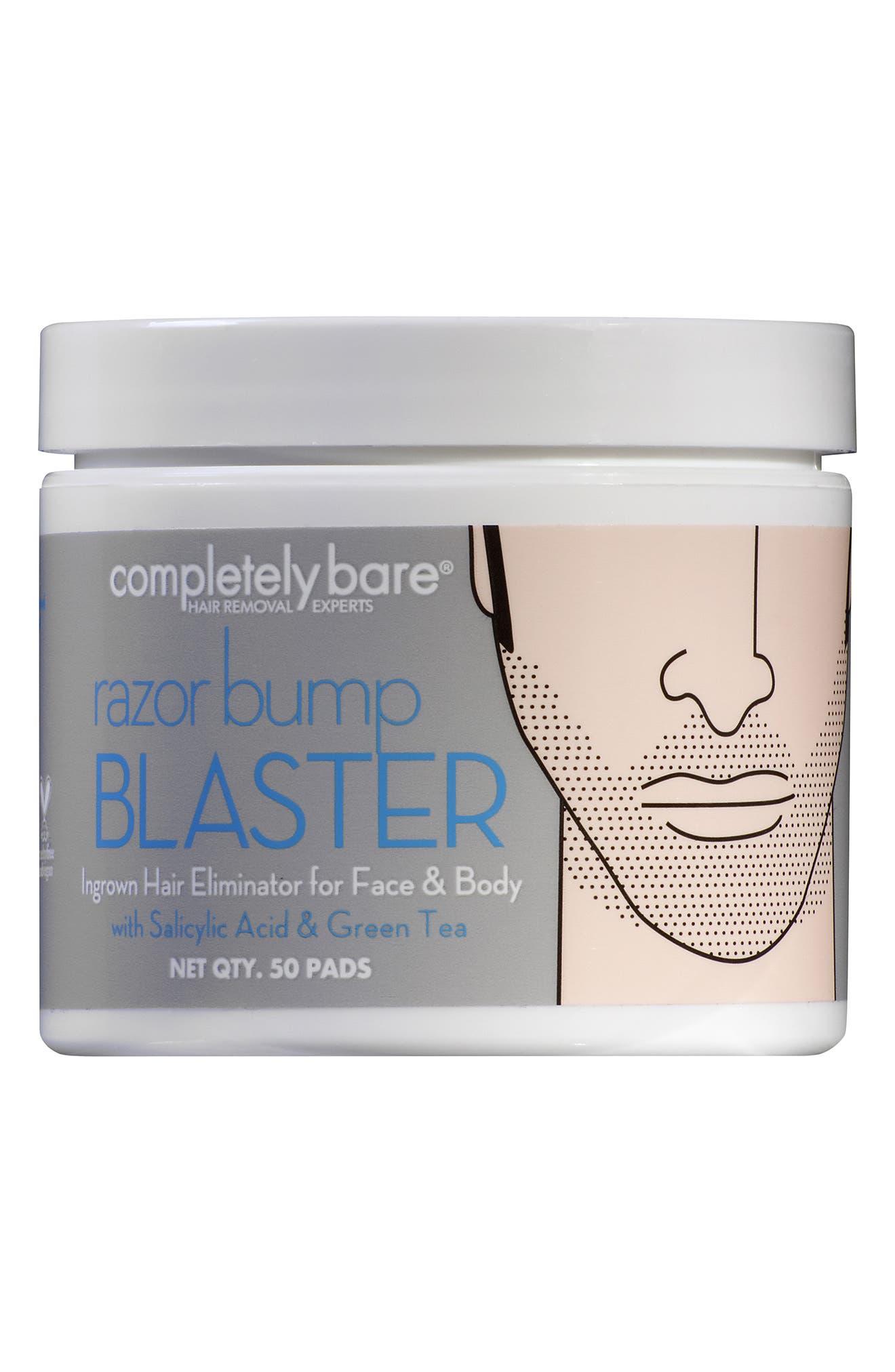 Completely Bare Face & Body Ingrown Hair & Razor Bump Blaster For Men