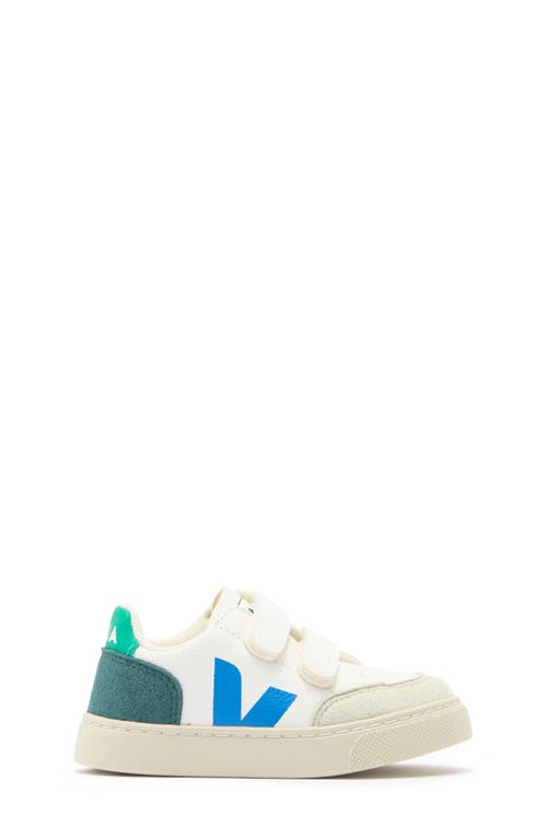 Shop Veja Kids' Small V-12 Sneaker In Extra-white/multi/brittany