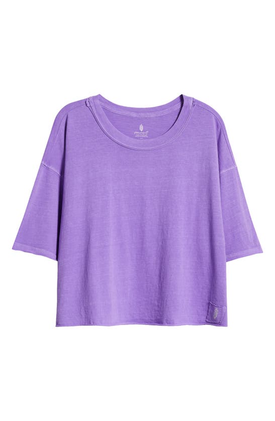 Shop Fp Movement Inspire Cotton T-shirt In Super Berry