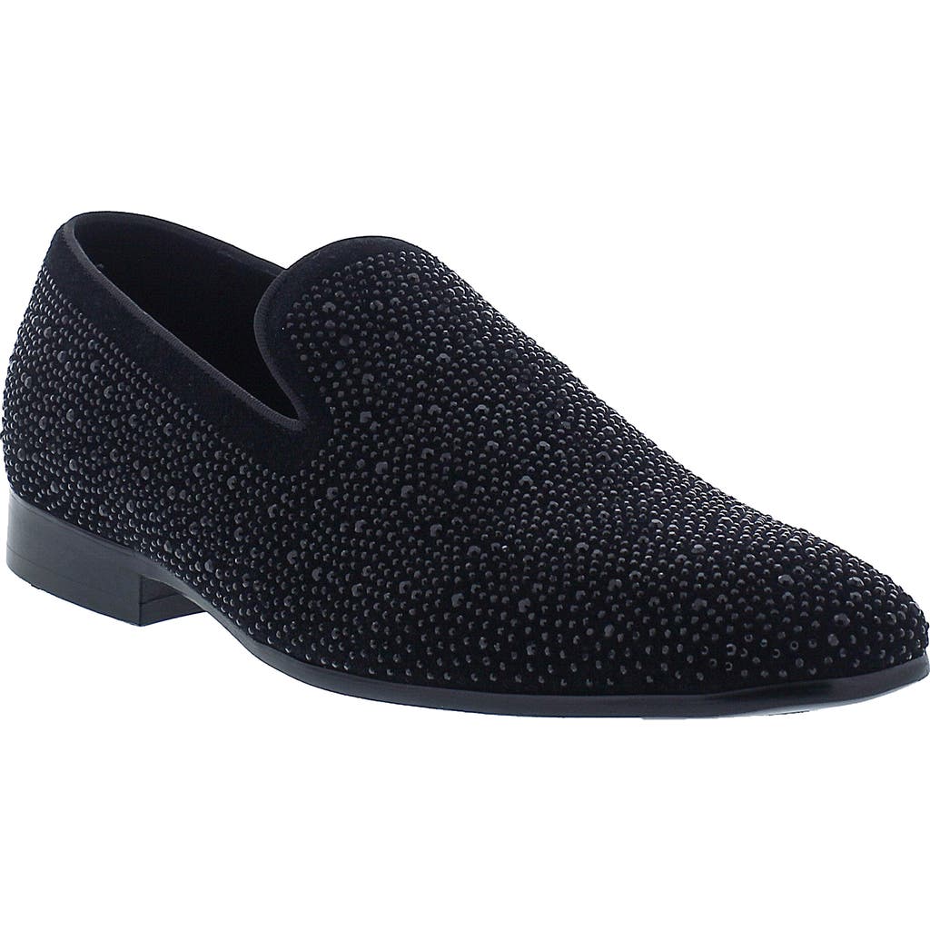 Robert Graham Ansel Smoking Slipper In Black