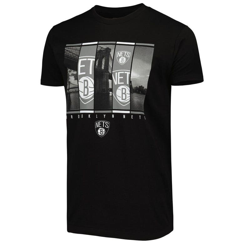 Shop Stadium Essentials Black Brooklyn Nets City Skyline T-shirt