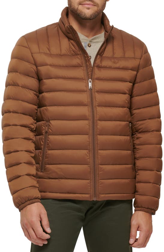 Shop Dockers ® Puffer Jacket In Brown
