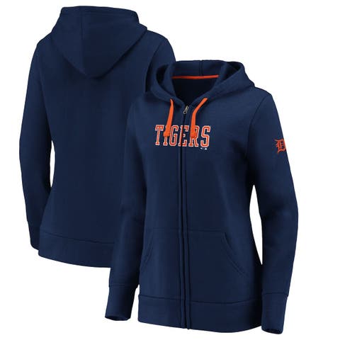 Women's Fanatics Branded Navy New England Patriots Forever Fan Logo  Full-Zip Hoodie