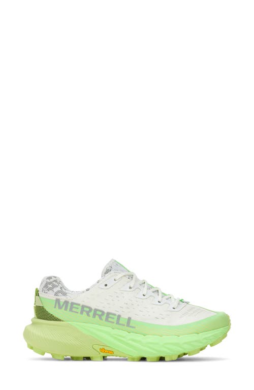 Shop Merrell Agility Peak 5 Trail Sneaker In White/hyal