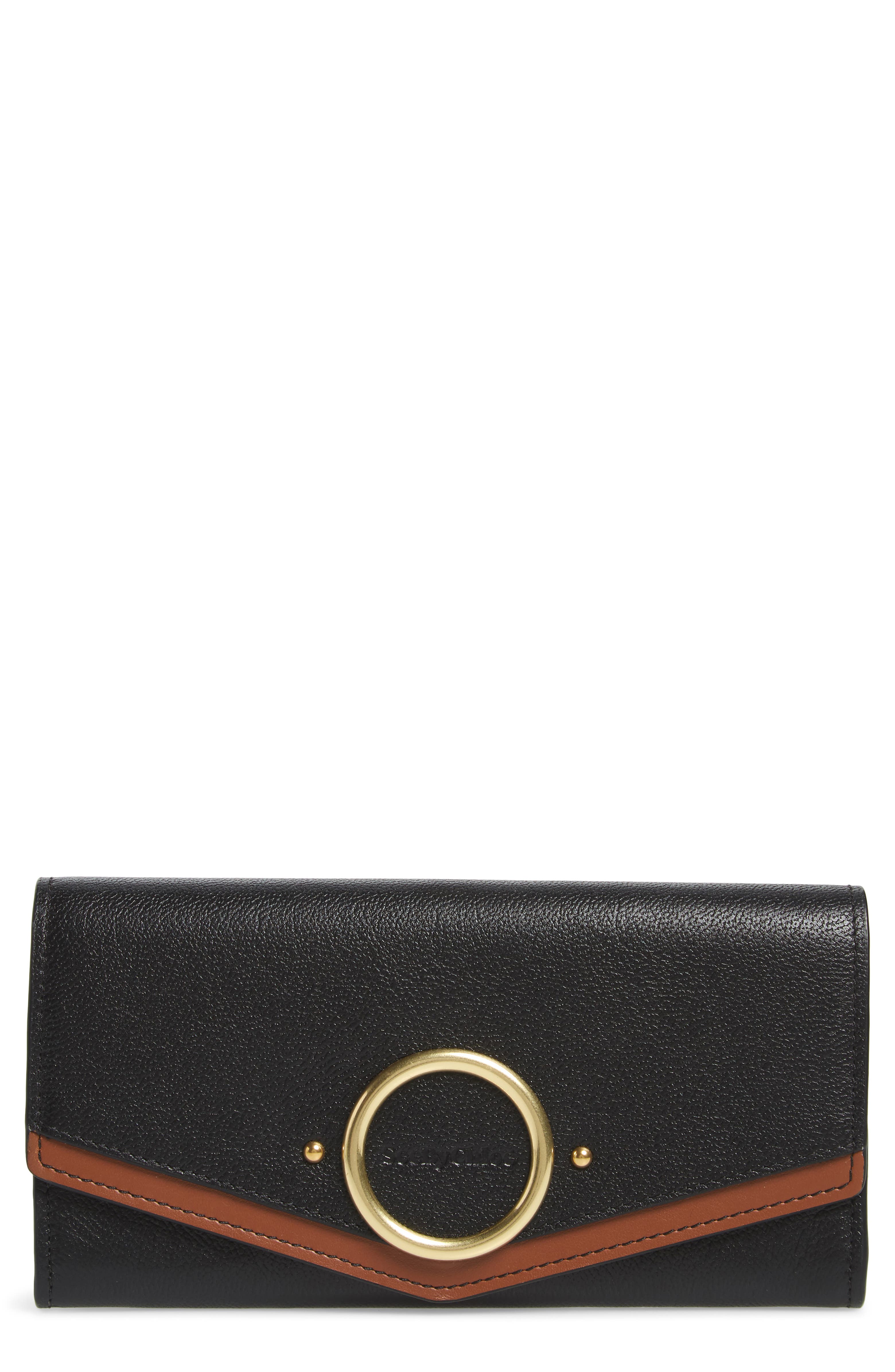 See by Chloé Large Aura Leather Wallet | Nordstrom