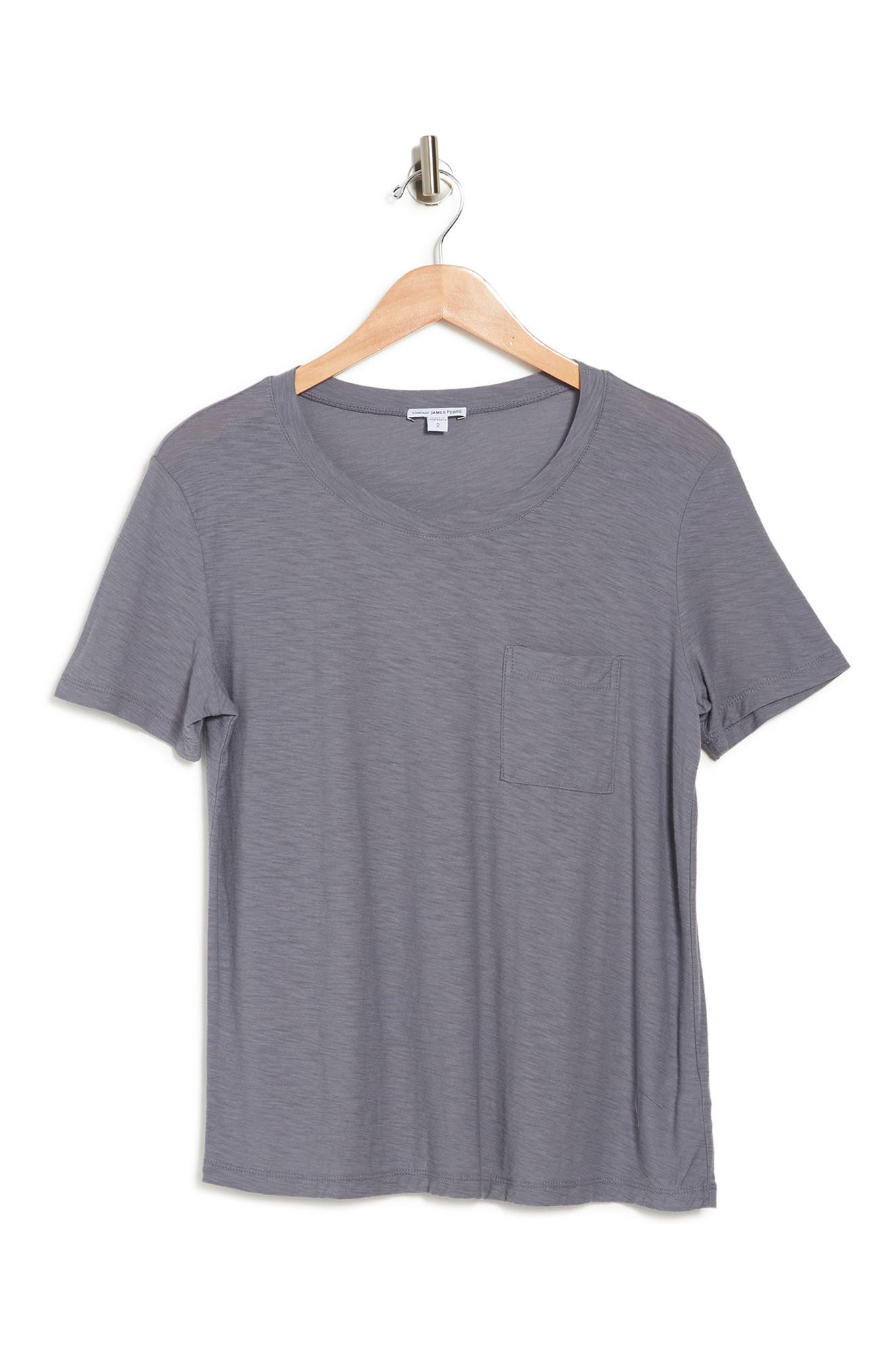 James Perse Crew Neck Pocket T-shirt In North