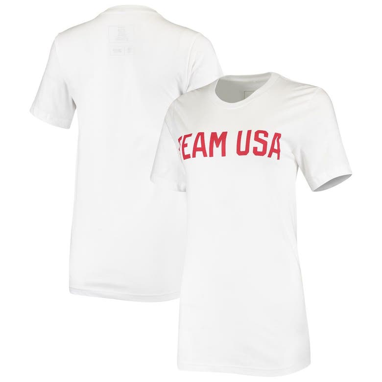 Outerstuff White Team Usa Wordmark Identity T-shirt