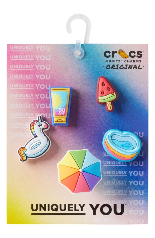 Shop Crocs Summer 5ever 5-pack Jibbitz Shoe Charms In White