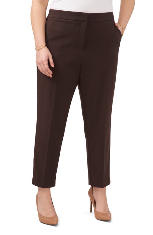 Vince Camuto Straight Leg Trousers in Deep Chocolate