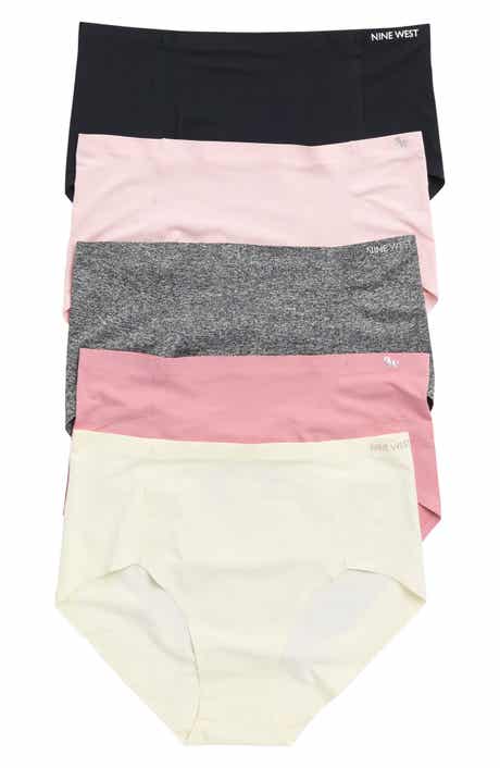 DKNY WOMEN'S SEAMLESS Rib Knit 4 Pack Bikini Brief in 2 Colours