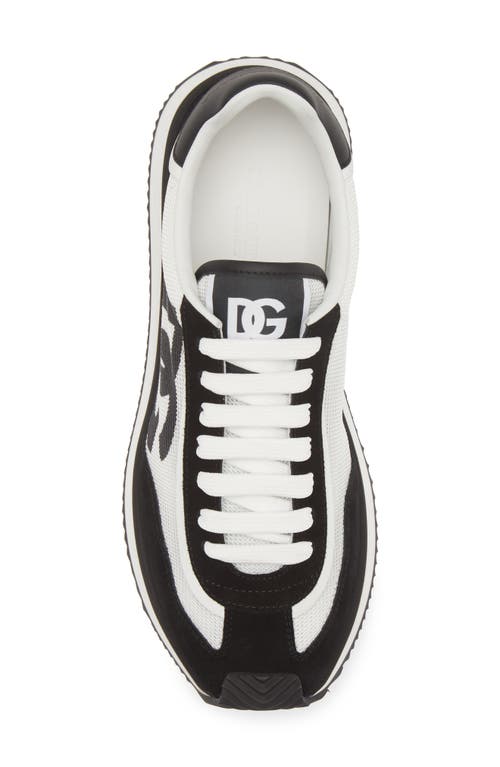 Shop Dolce & Gabbana Dolce&gabbana Dg Cushion Sneaker In 8i050 Black/white