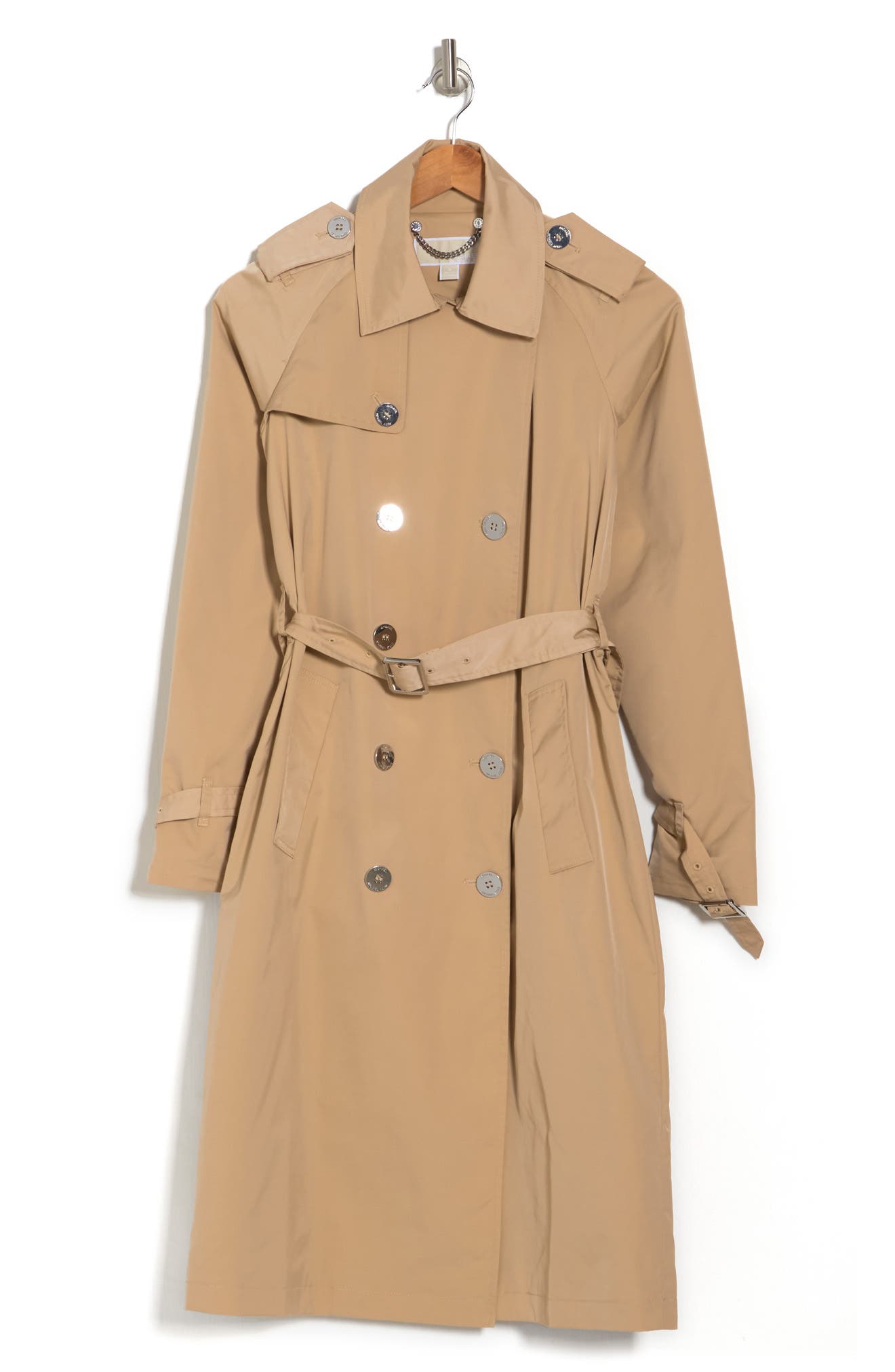 michael kors double breasted trench coat