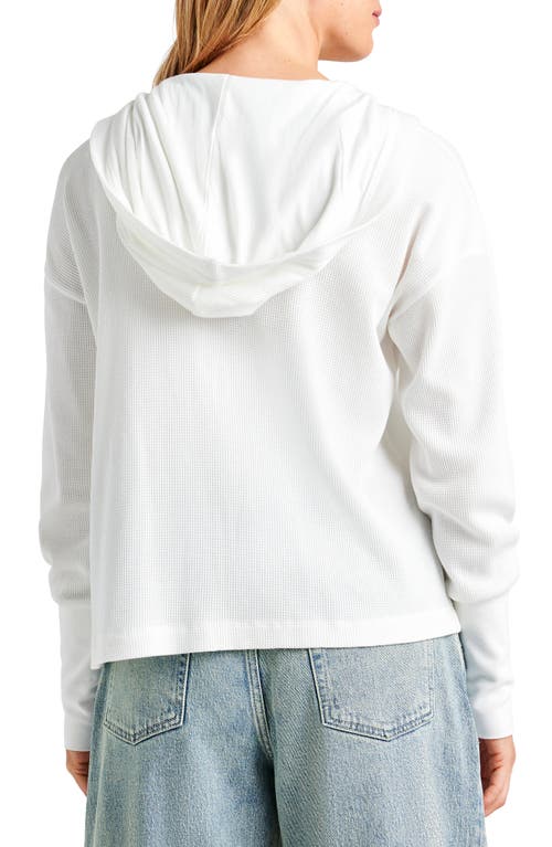 SPLENDID SPLENDID JAIME THERMAL KNIT OPEN FRONT HOODIE
