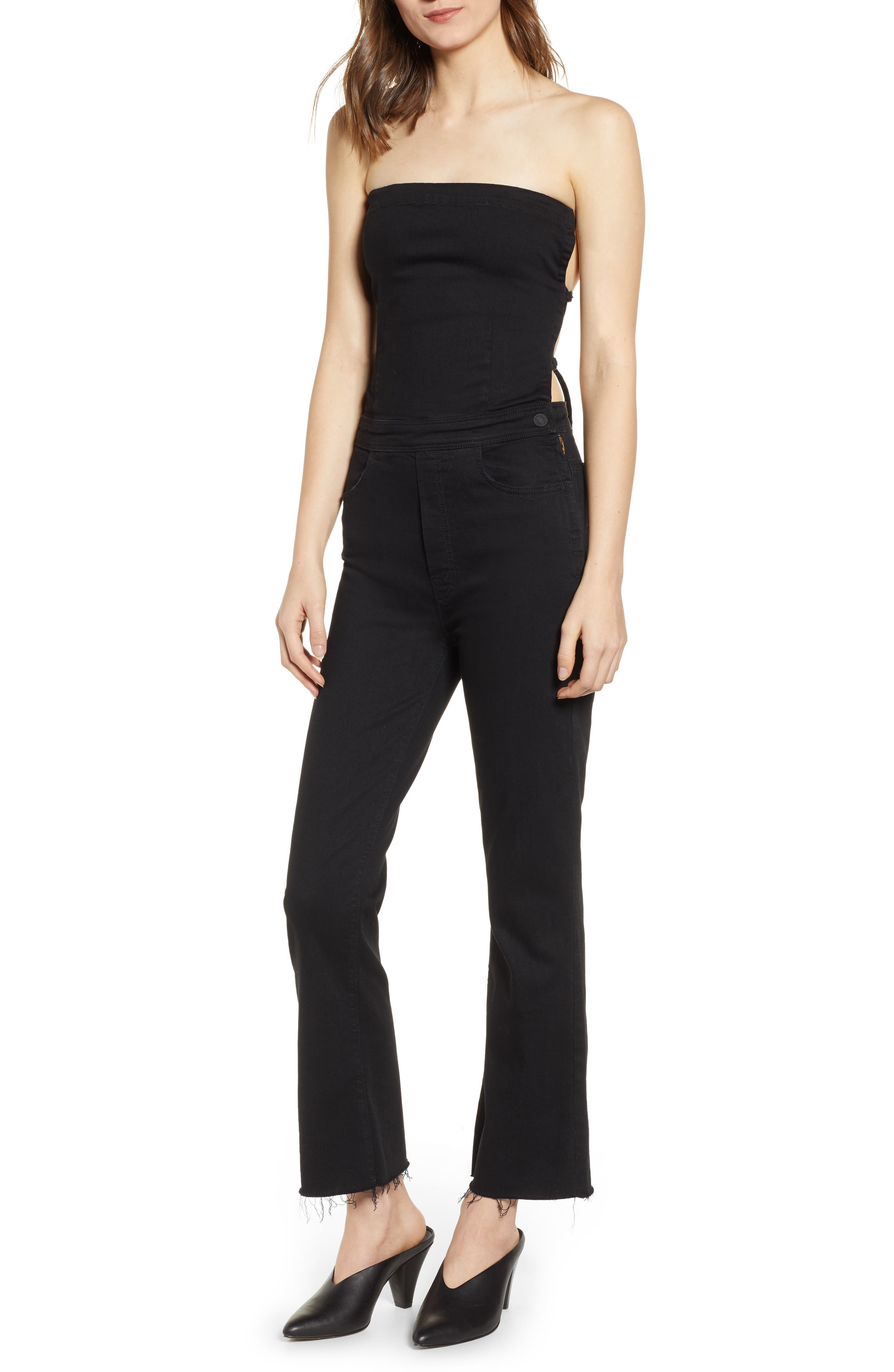 mother tie back jumpsuit