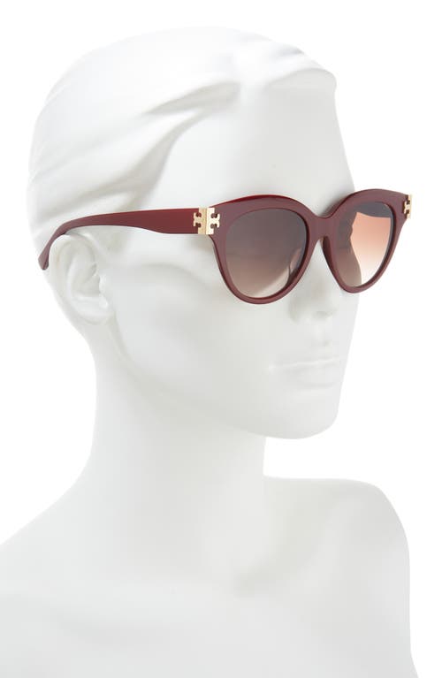 Tory Burch 53mm Gradient Phantos Sunglasses In 20181353 Brown Grad