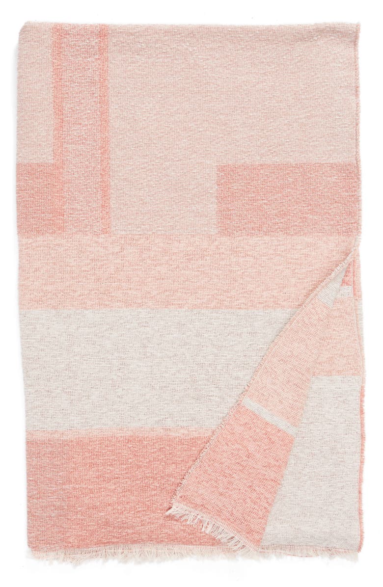 NORDSTROM at Home Geo Throw Blanket, Main, color, PINK MISTY MULTI