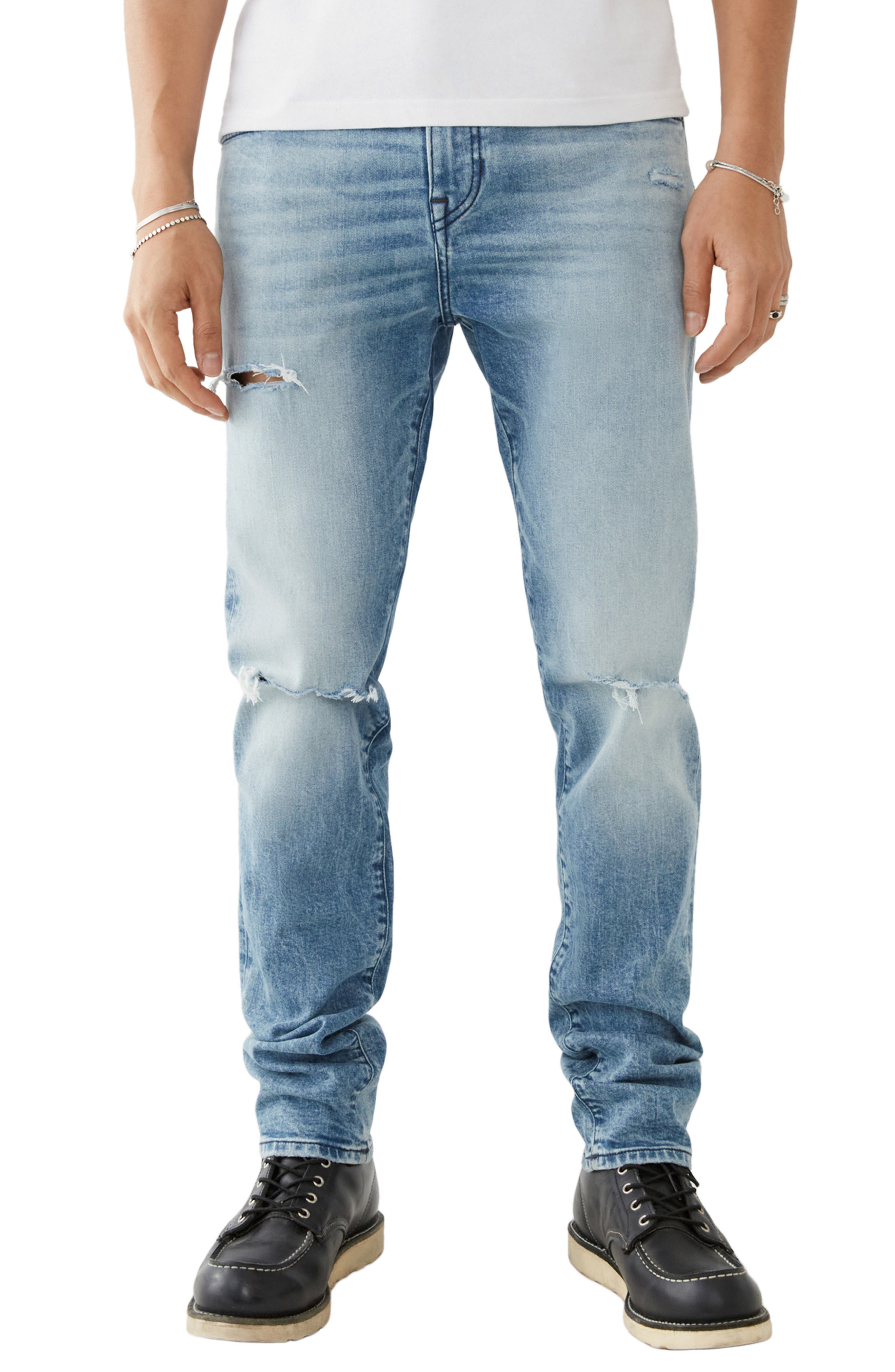 true religion ripped skinny jeans