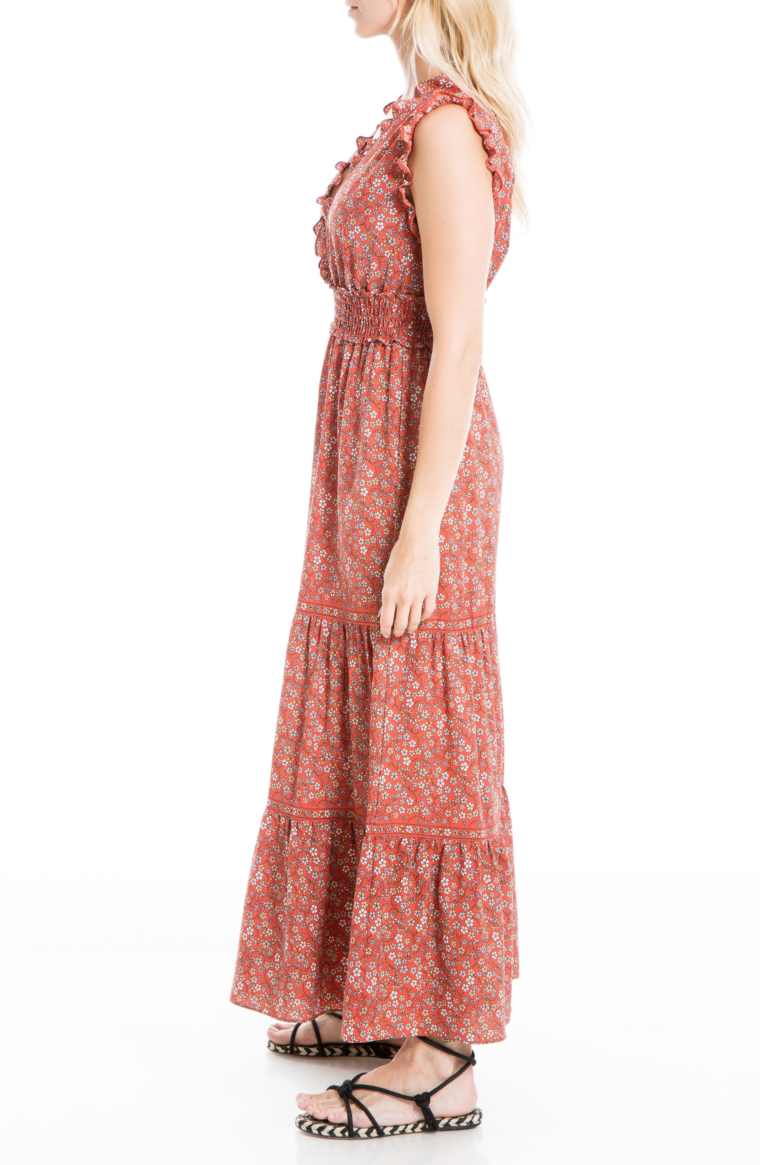 max studio sleeveless maxi dress